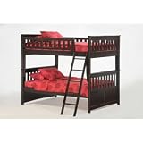 Night & Day Ginger Full/Full Bunk Bed Dark Chocolate Finish