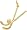 Field Hockey Charm, Gold Plated Silver