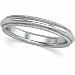 Platinum Comfort Fit Milgrain Band - 5mm