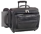 US Luggage / SOLO Leather Dual-Access Rolling Computer/Overnighter (BLK )