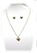 Gold Plated Chain Necklace with Gold Heart Pendant title=