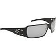 Gatorz Boxster Adult Designer Sunglasses w/ Free B&F Heart Sticker Bundle - Black/Chrome
