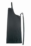 Latzschürze, Schürze 100x80 cm in Schwarz LxB