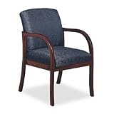 Guest Chair, 65x26x34, Mahogany/Putnam Blue, Sold as 1 each