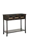 Safavieh Autumn Distressed 3-Drawer Black Console Table