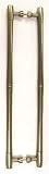 Top Knobs, Door Pulls - M726-18 pair, Back to Back Passage Door Pull in German Bronze