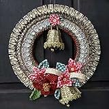 NOVICA Recycled paper and soda pop tops wreath, 'Holiday Welcome'