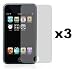 3-Pack Premium Reusable LCD Screen Protector with Lint Cleaning Cloth for Apple iPod Touch 2nd Gen 8GB 16GB 32GB