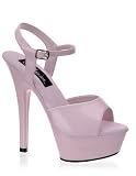 Baby Pink 6 Inch High Heel Platform Sandal – 10