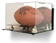 BCW Deluxe Acrylic Football Display - With Mirror & Wall Mount - With Mirror - Sports Memoriablia Display Case - Sportscards Collecting Supplies