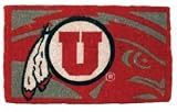 18X30 Welcome Mat Bleached Utah Utes