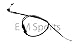 Dirt Pit Bike Yamaha PW50 Throttle Cable 50cc 1981 - 2009