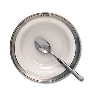Convivio Pewter & Ceramic Soup/Pasta Bowl by Match