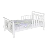 Sleigh Toddler Bed - White
