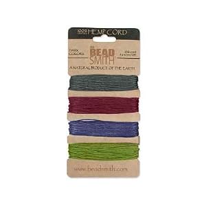 Hemp-Twine-Bead-Cord-1-0mm-Dark-Jewel-Colors-30Ft-each