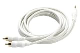 Stereo jack RCA Phono Cable for Apple Media Players: (Fits: iPhone 3G, iPhone 3GS, iPhone 4, iPod Touch, iPad, iPod mini, iPod shuffle, iPod Photo, iPod Classic