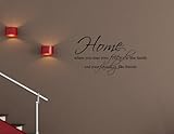 HOME WHERE YOU TREAT YOUR FRIENDS LIKE FAMILY AND YOUR FAMILY LIKE FRIENDS Vinyl wall lettering stickers quotes and sayings home art decor decal