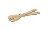 T&G Hevea Natural Salad Servers with Tie, 280 x 70mm