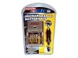 DigiPower DPS-3000+ 3-Hour AA/AAA Rechargeable Battery Kit with 4 AA 2700 mAh Batteries and Car Charger