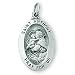 Sterling Silver St Anthony Medal and 20-inch Chain