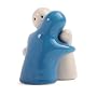 Cruet set Hugging Lovers Salt & Pepper Pots Light Blue & White