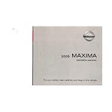 2005 NISSAN MAXIMA Owners Manual User Guide by Nissan