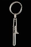 Trombone Key Chain - Pewter