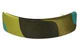 L. Erickson USA Rectangle Volume Barrette 100% Silk Charmeuse - Waves Blue Green