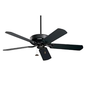 Emerson CF4800BQ Premium Indoor Ceiling Fan, 50-Inch or 42-Inch Blade Span, Barbeque Black Finish by Emerson
