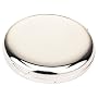 Silver Plated Round Handbag Compact Mirror Personalised Free!