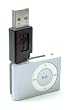 Black - iPod Shuffle 2nd Generation USB Charger Adapter