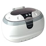 Sonic Wave Ultrasonic Jewelry Cleaner Cleaning Machine CD-2800 (White/Gray)