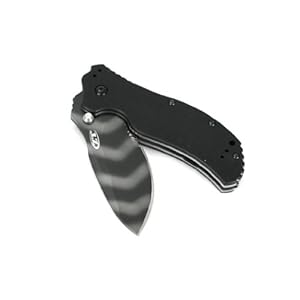 Zero Tolerance ZT0350TSST G10 Handle with Speed Safe and Tiger Stripe Blade (Partially-serrated)