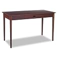Aprs Table Desk, 48w x 24d x 30h, Mahogany