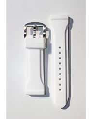 Panerai Style WHITE 24mm Heavy Rubber Watchband By Toscana