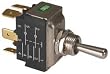 Power First 2LMZ9 Toggle Switch, Momentary, DPDT, 20/15A