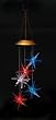 Starburst Red, White, and Blue Solar Mobile Wind chime