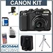 Canon PowerShot G11 Compact Digital Camera Kit, with 8GB SD Memory Card, Spare NB-7L Type Lithium-ion Battery, Camera Case, Table Top Tripod, USB 2.0 SD Card Reader, Professional Lens Cleaning Kit
