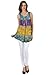 Sakkas Ombre Floral Tie Dye Flared Hem Sleeveless Tunic Blouse