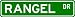 RANGEL Street Name Sign ~ Personalized Family Lastname Sign ~ Gameroom, Basement, Garage Sign
