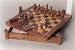Decorative Classic Wooden Compendium Games Set - Includes Chess, Draughts, Checkers, Dominoes & Wooden Poker Dice