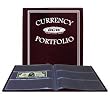 BCW - BURGUNDY Currency Portfolio - (Dollar Bill Combo Storage Album) - Currency and Coin Collecting Supplies