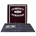 BCW - BURGUNDY Currency Portfolio - (Dollar Bill Combo Storage Album) - Currency and Coin Collecting Supplies