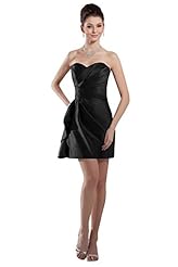 Sweetheart Lace Ruched Sleeveless Cocktail Short Evening Dress/Bridesmaid Dress/Prom Dress/Wedding Party Dress 