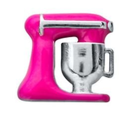 Diva Dangles PINK MIXER in 3D (no flat side) Floating Charm for Floating Lockets