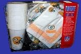 Green Bay Packers 96 Piece Plastic Dinnerware Set by Duck House Sports