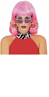 Click here to buy Heart Earrings with Lips Halloween Costume Accessories.