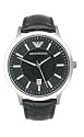 Emporio Armani Men's Stainless Steel and Black Leather Watch #AR2429