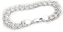 9mm Wide Sterling Silver 8" Double Link Chain Charm Bracelet