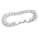 9mm Wide Sterling Silver 8" Double Link Chain Charm Bracelet